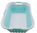 SAMMART 42L (11 gallon) Collapsible Plastic Laundry Basket - Foldable Pop Up Storage Container/Organizer - Space Saving Hampe