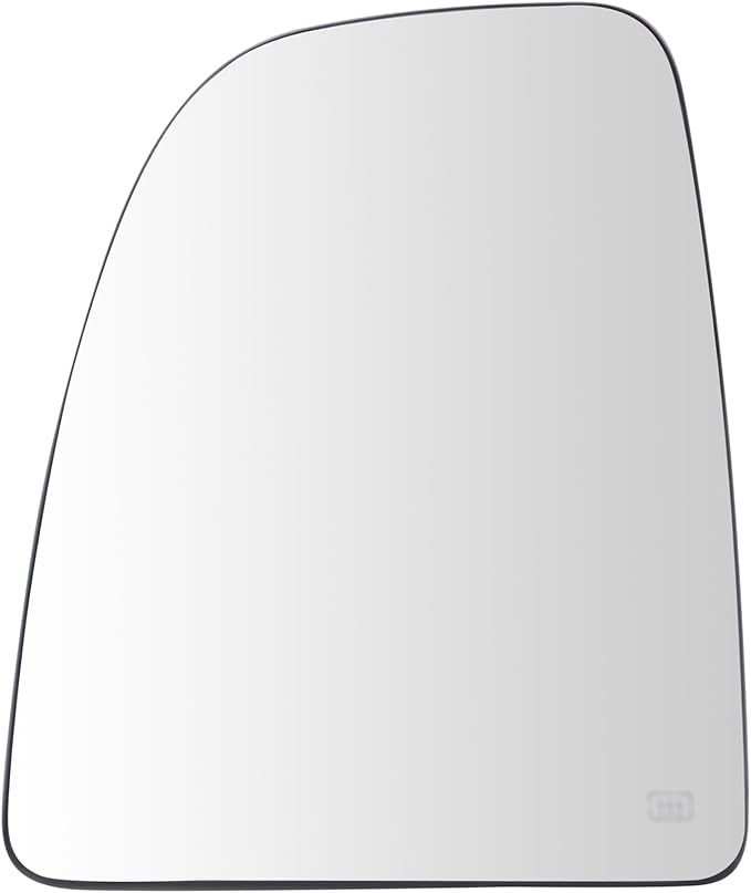 TRQ Driver Side Upper Mirror Glass Heated Clear Compatible with 2014-2023 Ram ProMaster 1500 2500 3500 CH1324195