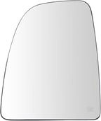 TRQ Driver Side Upper Mirror Glass Heated Clear Compatible with 2014-2023 Ram ProMaster 1500 2500 3500 CH1324195