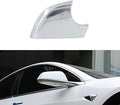 fit For Tesla Model 3 Front Wing Mirror Cover Holder Lower Tray 2017-2025，chrome matte Right Passenger Side Mirror Bottom Cover Replacement for Tesla Model 3 Wing Repair(right）