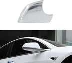 fit For Tesla Model 3 Front Wing Mirror Cover Holder Lower Tray 2017-2025，chrome matte Right Passenger Side Mirror Bottom Cover Replacement for Tesla Model 3 Wing Repair(right）
