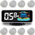 Backup Parktronic System Car Auto Vehicle Reverse with 8 Parking Sensors kit Distance Detection LCD Distance Display Sound Wa