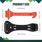 3PCS Car Safety Hammer Set, Window Breaker Seatbelt Cutter, Car Window Glass Hammer Breaker and Seat Belt Cutter Escape Tool 