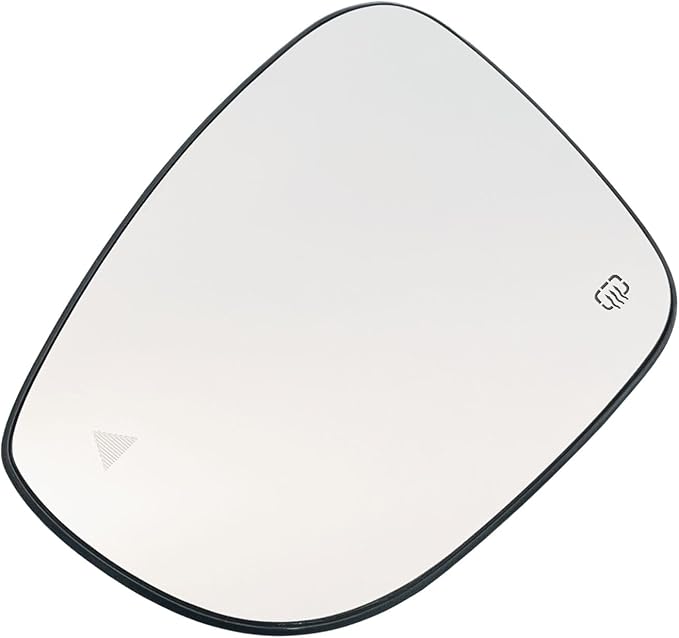 Left Driver Side Mirror Glass Heated W/Blind Spot NO-Auto Dimming Compatible with 2017-2024 Chrysler Pacifica for 2020-2024 Chrysler Voyager（2 PIN ） (Driver Blind Spot No-Anti-glare)