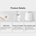 Reusable Cordless Gun Safe Mini Dehumidifier, Rechargeable with Heating Base, Quiet Small Portable Drier Stick for Space