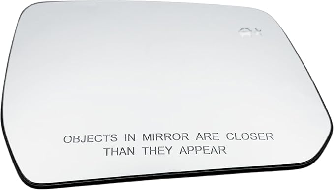 Right Passenger Side Heated Mirror Glass with Blind Spot Detection Compatible with 2017-2023 GMC Acadia, 2018-2023 Chevrolet Traverse, Replacement Without Auto-Dimming