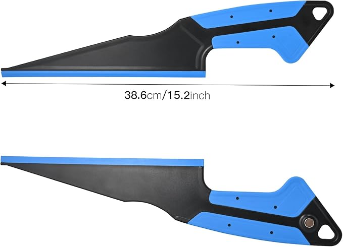 NEWISHTOOL 2 PCS Window Tint Squeegee Magnetic Rubber Scraper Tool, All-Purpose Squeegee for Film Installing, Glass Cleaning Water Remove, Fixed Rubber Lip Water Blade Side Wiper Swiper Tint Tool
