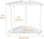 Jesginboo 2 Tier Bathroom Counter Organizer, Vanity Organizer Corner Shelf, Skincare, Makeup Countertop Organizers, Kitchen, 