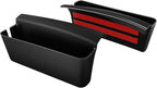 Muslogy for 2017-2024 2025 2026 Ridgeline Center Console Shifter Storage Box ABS Material Console Side Organizer Left & Right 2PCS Set with Stronger Tape Compatible with Honda Ridgeline 2017-2026
