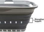 SAMMART 42L (11 gallon) Collapsible Plastic Laundry Basket - Foldable Pop Up Storage Container/Organizer - Portable Basket - 