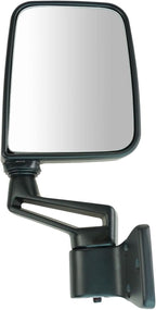 TRQ 2 Piece Driver and Passenger Side Mirror Assembly Set Manual Folding Manual Adjustment Non-Heated No Memory Black Compati