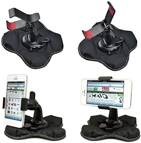 ChargerCity "Claw-X Nonslip Smartphone Beanbag Friction Dashboard Mount for iPhone 15 16 17 Pro MAX Air Galaxy S26 S25 Ultra Pixel 10 9 (All Smartphones up to 4 inch Wide)