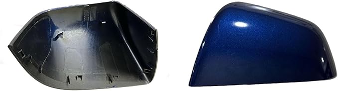 Compatible with Tesla Model Y Side Mirror Cover Replacement 2021 2022 2023 2024, Left Driver Side Rearview Mirror Cover Cap for Model Y Accessories(blue)