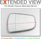 Blind Spot Mirrors- Compatible with Tesla Model 3 Extended View (Model X) - 2 Piece Set (Left & Right)