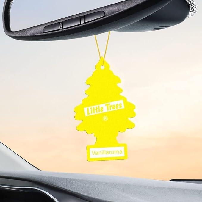 LITTLE TREES Car Air Freshener | Hanging Paper Tree for Home or Car | Vanillaroma | Single Tree per Package