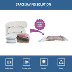12 Pack Travel Space Saver Vacuum Storage Bags, Vacuum Seal Compression Bags for Clothes, Packing, Luggage, Blankets, Comfort