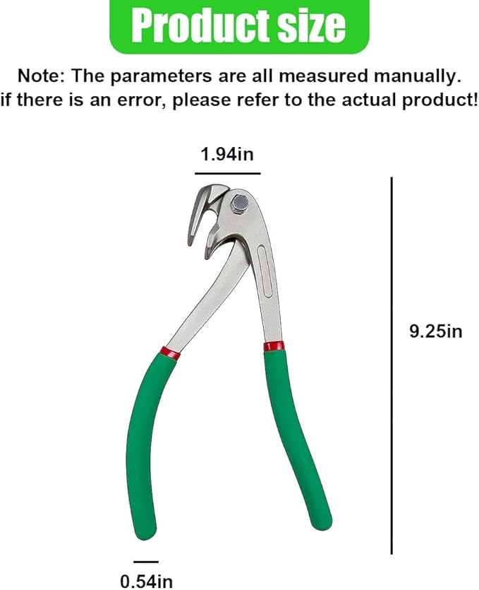 Car Paintless Dent Repair Tool, Metal Auto Crimp Dent Edge Pliers, Heavy-Duty Vehicle Body Panel Repair Vise for Doors Fender