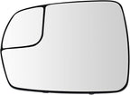 TRQ Driver Side Mirror Glass with Backing Plate Spotter Compatible with 2015-2018 Ford Edge FO1324223 FT4Z17K707G