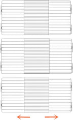 Slideep Expandable Closet Wire Shelves Stainless Steel, Heavy Duty Tension Shelf Cabinet Organizer, Strong Adhesive Closet Di