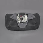 MEWANT Hand Stitched Tesla Model S Yoke Steering Wheel Cover Wrap for Tesla Model S 2021-2023 / Model X 2021-2023 Tesla Yoke Steering Wheel Accessories