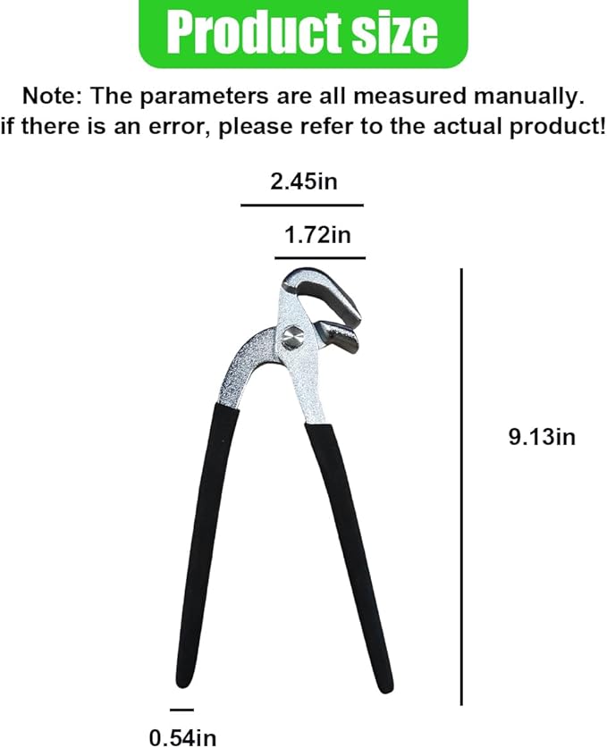Car Paintless Dent Repair Tool, Metal Auto Crimp Dent Edge Pliers, Heavy-Duty Vehicle Body Panel Repair Vise for Doors Fender