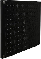 Wall Control Pegboard Wall Organizer Tiles Modular Black Metal Pegboard Tiling Set - Four 12-Inch Tall x 16-Inch Wide Peg Boa