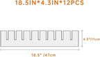 12Pcs Drawer Dividers,18.5"x4.3", Thick, DIY Drawer Separators, Large Adjustable Dresser Drawer Organizer for Clothes, Bedroo