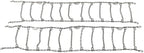 Mytee Products CAM Square Link Snow Tire Chain Compatible w/ 24.5" Rim Diameter & 11" Wide Car Pickup Low-duty Trucks SUV Tir