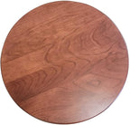 Wooden Lazy Susan Turntable - Solid Wood Organizer for Table Top/Counter Top - 360 Rotating Swivel (22", Cherry Wood, Washing