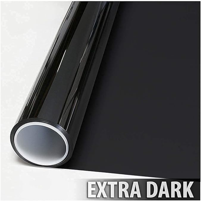 BDF NA05 Window Film Daytime Privacy and Sun Control Natural Black 5 (Very Dark) - 36in X 100ft
