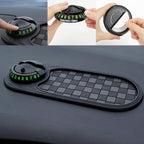 Sakerplus Multifunctional Car Anti-Slip Mat, Rotatable Anti Skid Car Dashboard Pad,Auto Phone Holder-Universal Non-Slip Car M