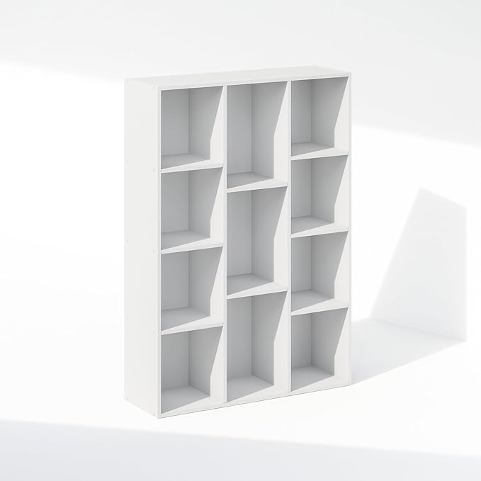 Furinno Reed Closet Organizers and Storage, 11-Cube Closet Organizer, Open Shelf Closet Storage, for Wardrobe, Bedroom, Livin