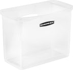 Bankers Box 1 Pack Portable Open Desktop Plastic File Storage Box with Hanging Rails, Side Handle, Organizer Bin, Letter