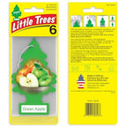 LITTLE TREES Car Air Freshener | Hanging Tree Provides Long Lasting Scent for Auto and Home | Green Apple, 24 Air Fresheners