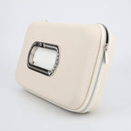 Car Tissue Holder, Sun Visor Napkin Holder, Car Visor Tissue Holder, Luxury PU Leather Backseat Tissue Case Holder (Beige)