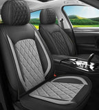 LINGVIDO Car Seat Covers Full Set (5 Seats) - Premium Perforated Nappa Leather, Waterproof Shield, Omni-Adapt Fit SUVs Sedans