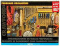 Crawford Zinc Plated Black/Silver Steel Pegboard Organizer