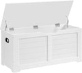 VASAGLE Storage Chest, Storage Bench with 2 Safety Hinges, Farmhouse Style, 15.7 x 39.4 x 18.1 Inches, for Entryway, Bedroom,