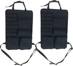 Tactical Car Seat Back Organizer with Molle Panel Vehicle Gun Holder- Seat Back Storage Cover with Gun Rack for Rifle Hunting Universal Fit SUV Truck MPV Pickup (2 Packs)