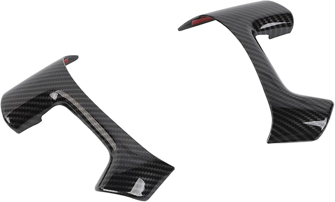 Linskip Steering Wheel Trim Covers Compatible with Avalanche/Suburban/Tahoe/Traverse/Silverado 1500 2500HD 3500HD & Yukon/Sierra & Cadillac Escalade 2007-2013, Interior Accessories Carbon Fiber