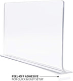 Sorbus Acrylic Adhesive Shelf Divider Organizers, w/Self Adhesive Tape, Great for Closet Organization, Clothes, Linens, Purse