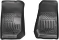 Husky Liners Weatherbeater Floor Mats | Fits 2007-2013 Jeep Wrangler JK | Front Row, 2-pc Black - 18021