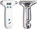 BLINGSTING Glammer Safety Hammer - Emergency Automotive Escape Hammer Tool, Seat Belt Cutter & Car Window Break Tool - White 