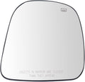 TRQ Exterior Mirror Glass Power Heated Passenger Side Compatible with Express Savana