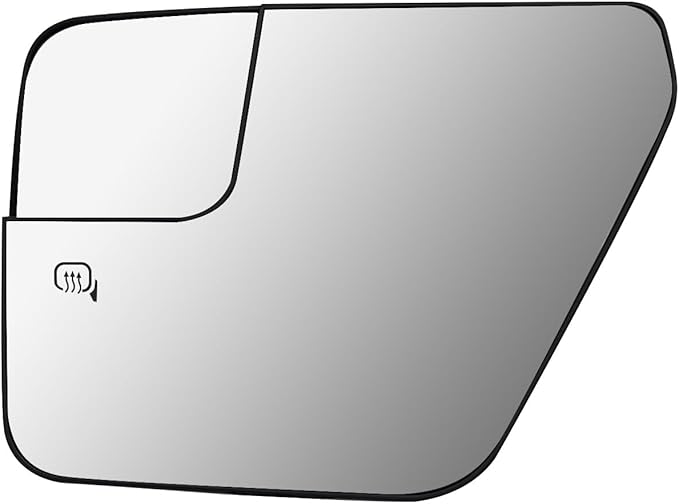Driver Side Mirror Replacement for Ford F150 2022 2023, Left Exterior Side Rearview Mirrors Glass, with Backing Plate, Power 