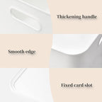 Yishyfier Plastic Storage Baskets Bins Boxes With Lids,Organizing Container White Storage Organizer Bins For Shelves Drawers 