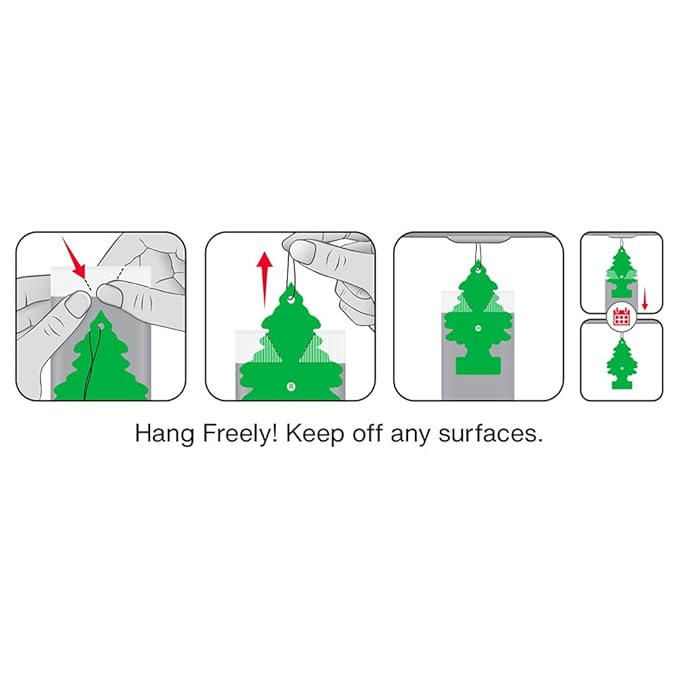LITTLE TREES Car Air Freshener | Hanging Tree Provides Long Lasting Scent for Auto and Home | 24 Air Fresheners |Watermelon