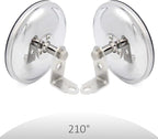 5 Inch Convex Round Mirror Blind Spot For Isuzu NPR NQR NRR FSR FVR FRR Mitsubishi Fuso Canter Truck Bus Atv Utv Adjustable Bracket 2Pcs