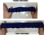 Bling Rearview Mirror Accessories Elastic Plush Car Rear View Mirror Cover for Women Bling Car Accessories Universal Fit (Blue)