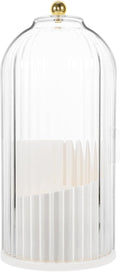 Alipis Makeup Brush Holder Organizer Lid Smooth Rotating Design for Easy Access Transparent Storage for Desktop Capacity Cosm